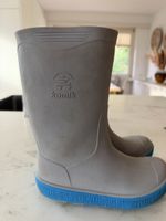 Bottes de pluie Kamik, couleur gris et bleu, enfants