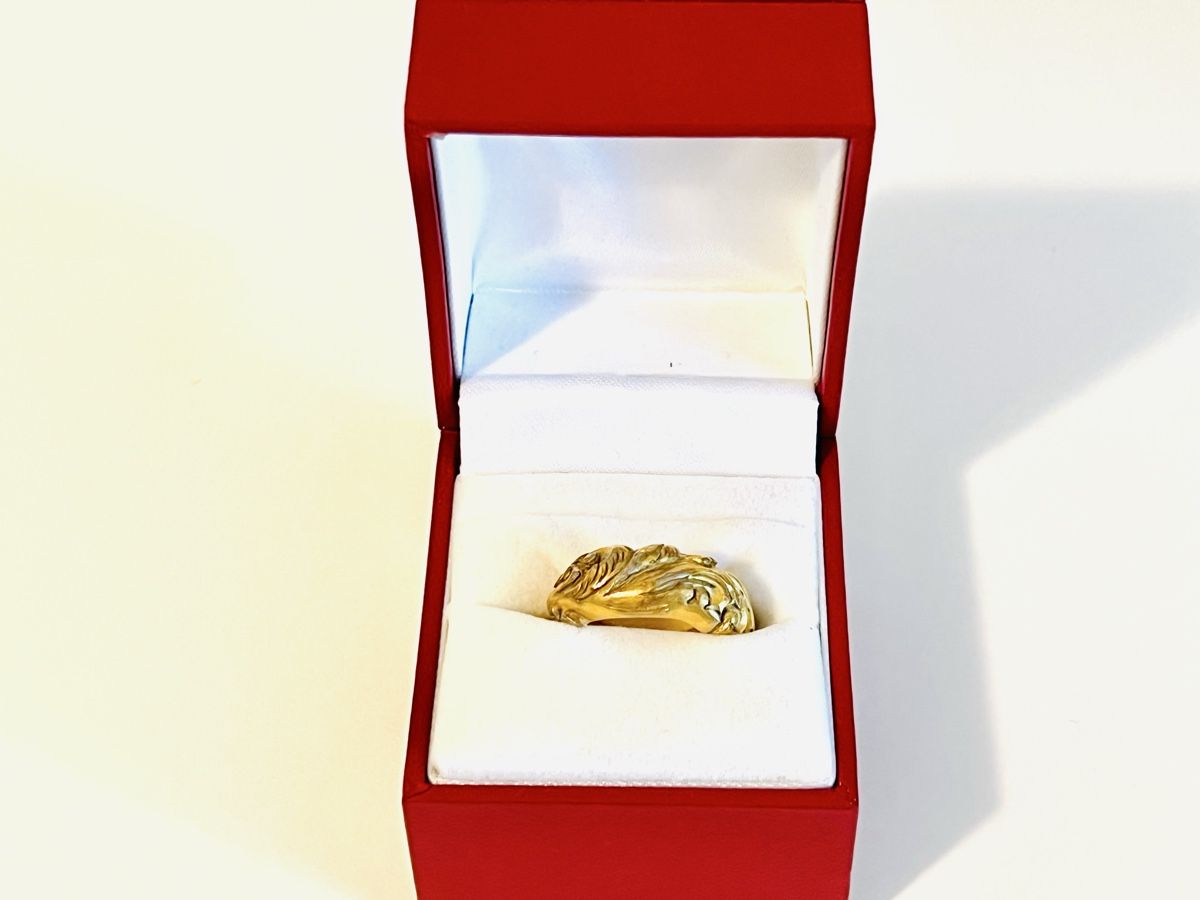 Anelli: Luxurious 18K Gold Plated Silver Ring – Usato da Rüschlikon venduto da topswissvintage 3