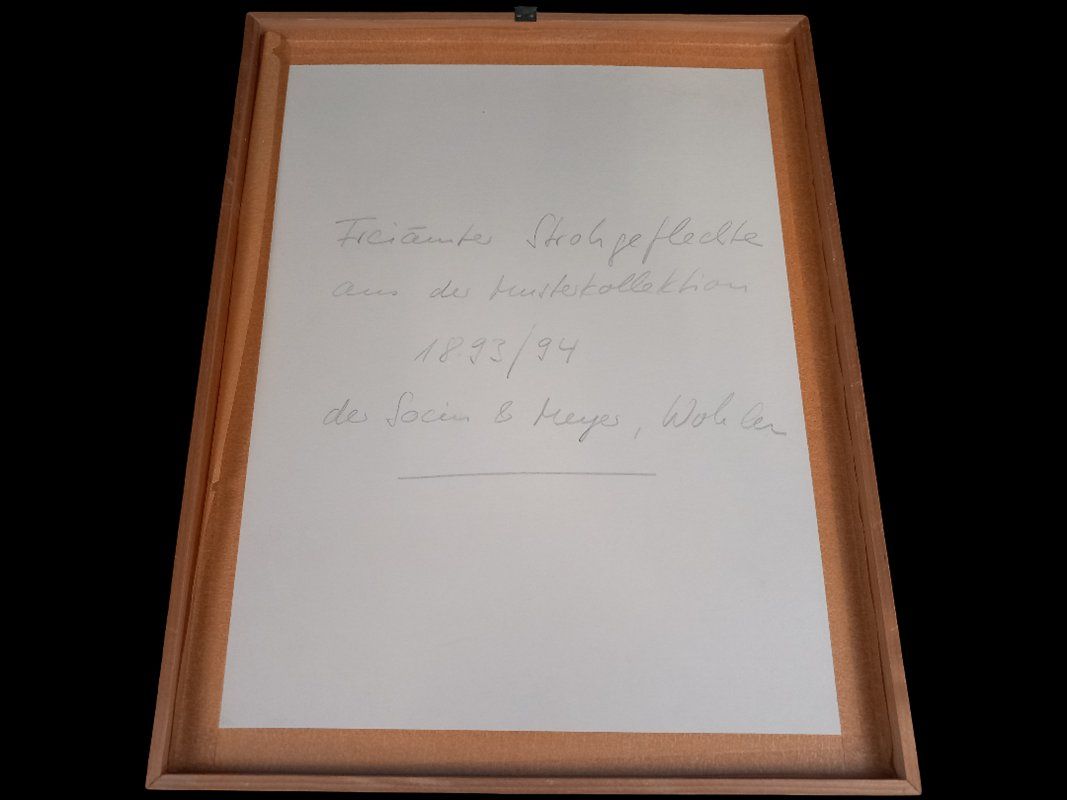 Poster & Bilder: Strohgeflechte aus Musterkollektion 1893/94 – Gebraucht aus Hünenberg von Restwert_Zug 3