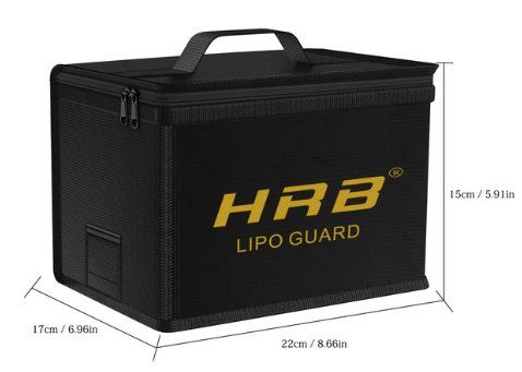 YUNIQUE LiPo-Sicherheitstasche – Feuerfest Bis 550°C, Ideal Zum Laden & Lagern Von Akkus Für Drohnen & RC-Modelle
