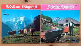 2 Schallplatten Jodelduo Bergrösli Chr. Däpp / Vreni v Känel