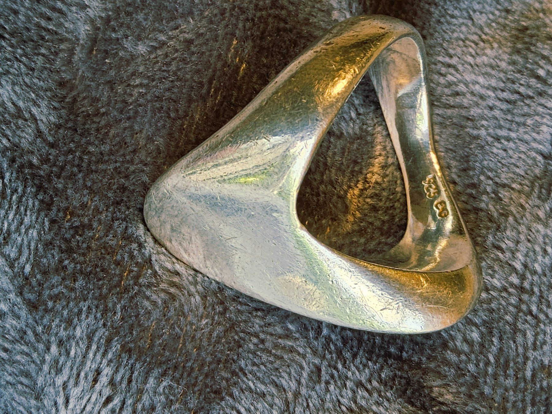 Anelli: Exzentrischer Sterling Silber Ring, Grösse 55 – Usato da Zürich venduto da SciTec 2