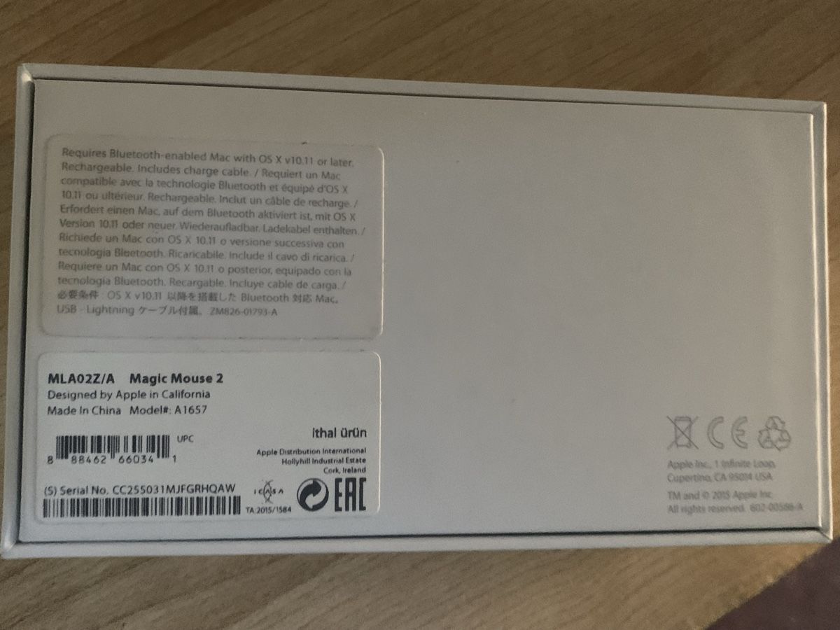 Apple Maus: Apple Magic Mouse 2 weiss ohne Kabel – Gebraucht aus Nunningen von mochflo 3