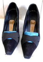 Damenschuhe schwarz Wildleder 36