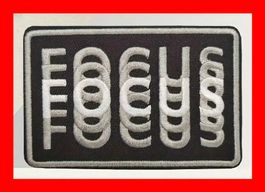Aufnäher Focus Badge Optische Täuschung Prank Aufbügler