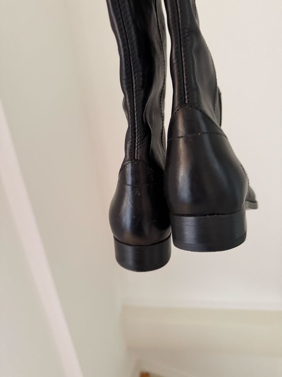 Damenschuhe: Lederstiefel, Gr 40, schwarz, NEU – Neu (gemäss Beschreibung) aus Basel von rara1989 1