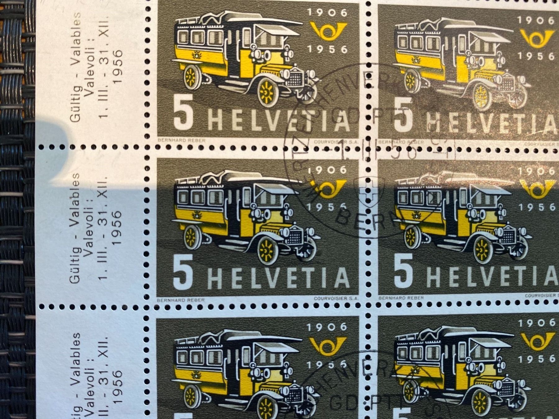 Tutti i francobolli: 1956 Nr 324 623 Bogen div. Plattenfehler Schweiz postfrisch – Nuovo (secondo la descrizione) da Wil SG venduto da Chefsugus 2