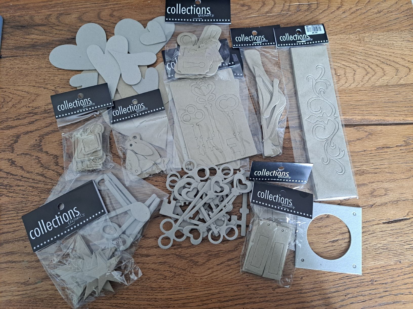 Bastelsets: Chipboard Collections Elemente und andere, Set2 – Neu (gemäss Beschreibung) aus Riehen von maggeldiwuam