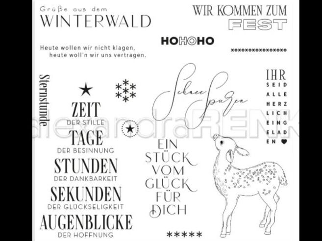 Timbri: Silikonstempel Nr.760, Weihnachten, Texte – Nuovo e nell'imballaggio originale da Gretzenbach venduto da Fliegepilz56