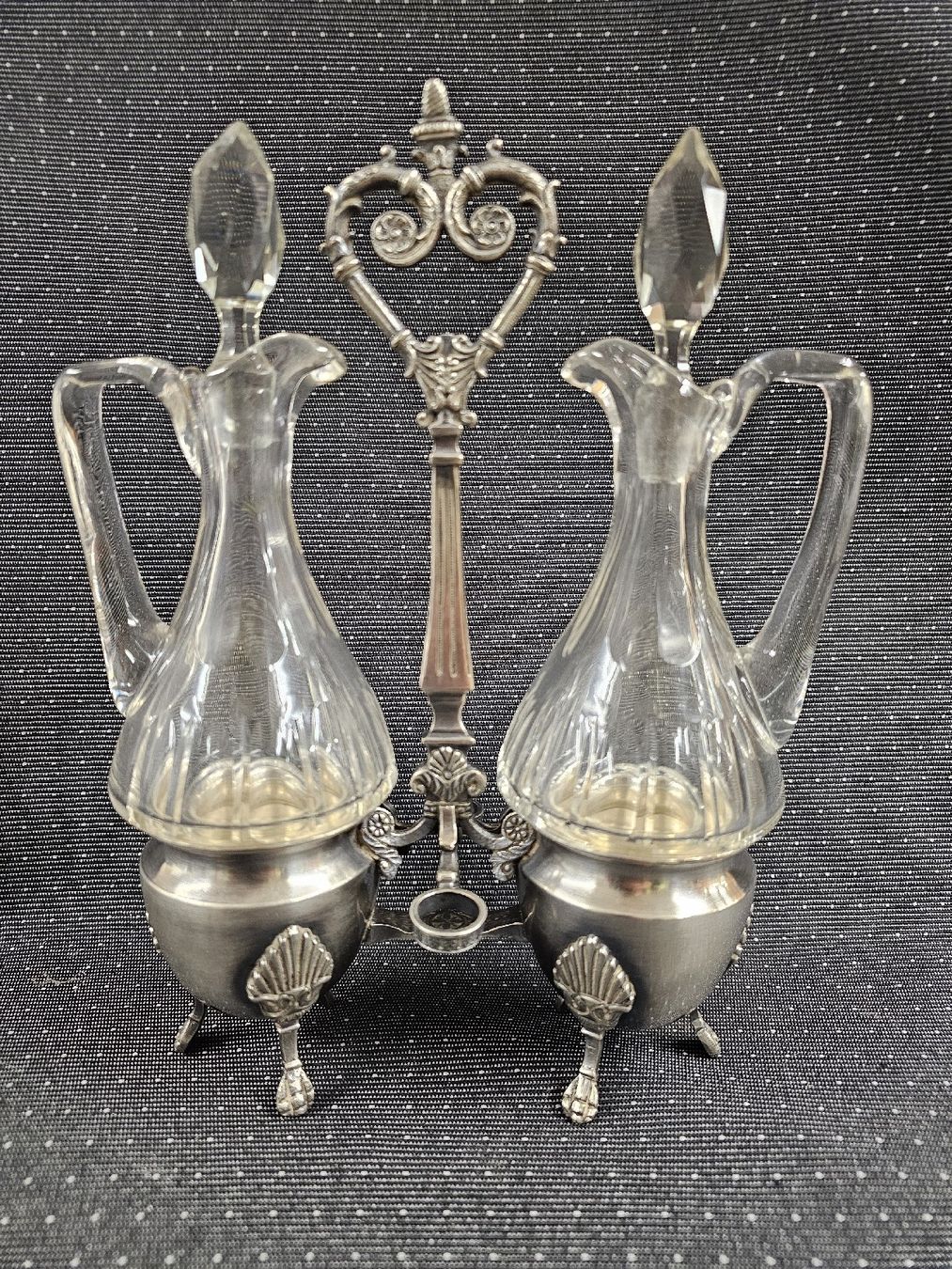 Karaffen: Antikes Silber Öl- & Essig Set, RM F2 – Gebraucht aus Mümliswil von Mizzi77 1