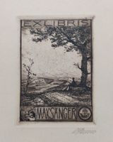 Exlibris Arthur Henne - Original Radierung signiert