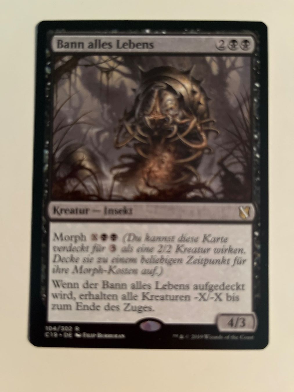 Magic The Gathering Carte collezionabili: 1 x Bann alles Lebens - Magic: The Gathering - MtG – Usato da Kriens venduto da Shadi1980