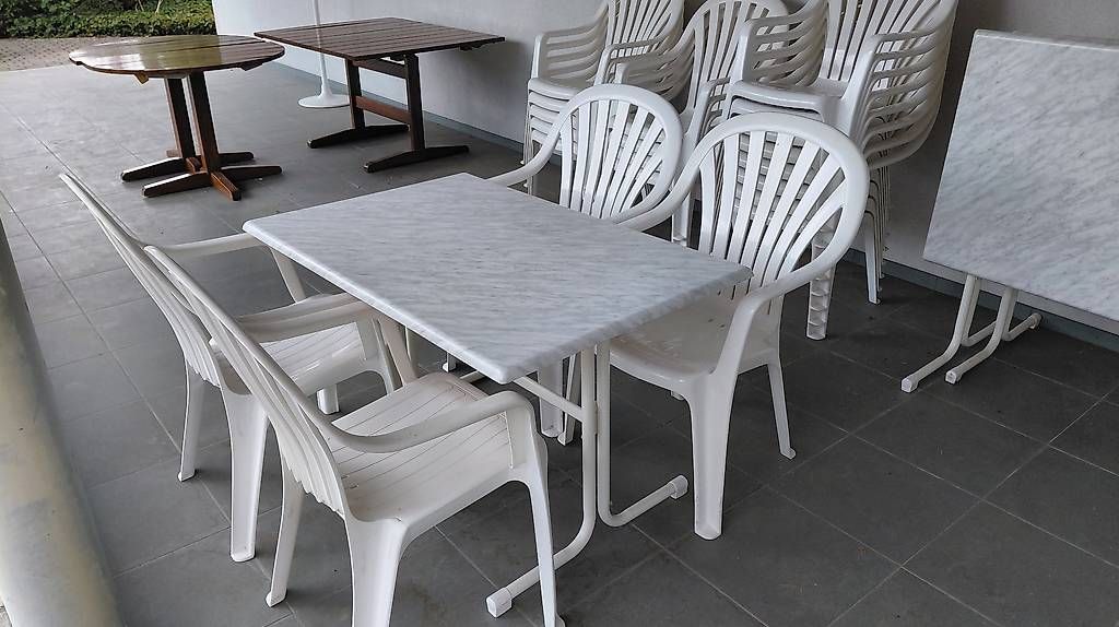 Tischset: Gartenset Klapptisch mit 4 Stühle – Gebraucht aus Wettswil von gionatav