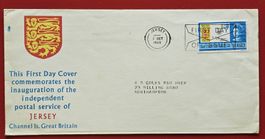 GROSSBRITANIEN JERSEY INDEPENDENT POSTAL SERVICE FDC 1969