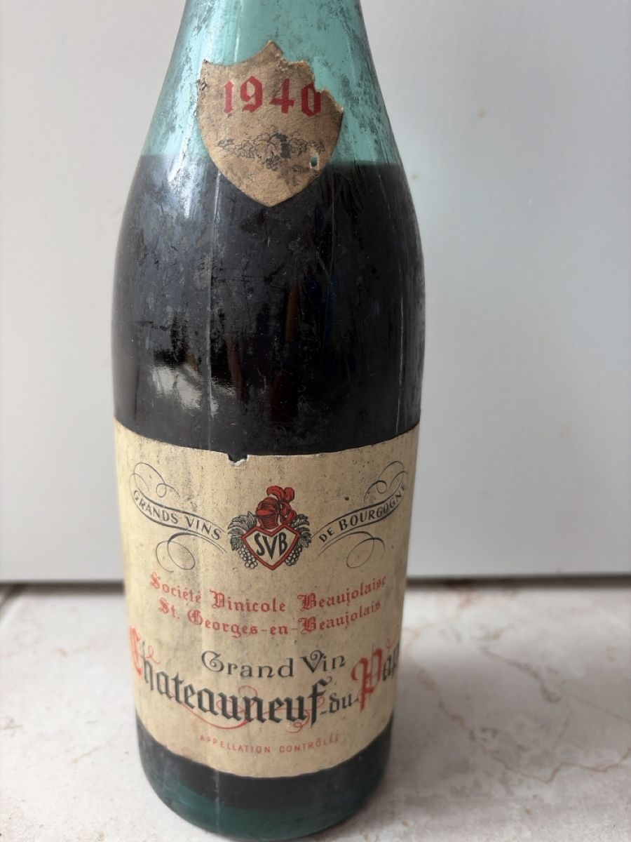 Vino: Chateauneuf-du-Pape Wein 1940 – Usato da Windlach venduto da Liat 1