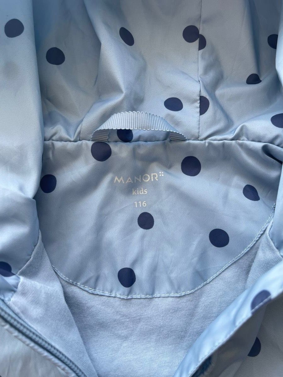 Jacken & Mäntel: Neuwertige Übergangs/Windjacke taubenblau Gr. 116 – Gebraucht aus Meilen von Golfer04 3