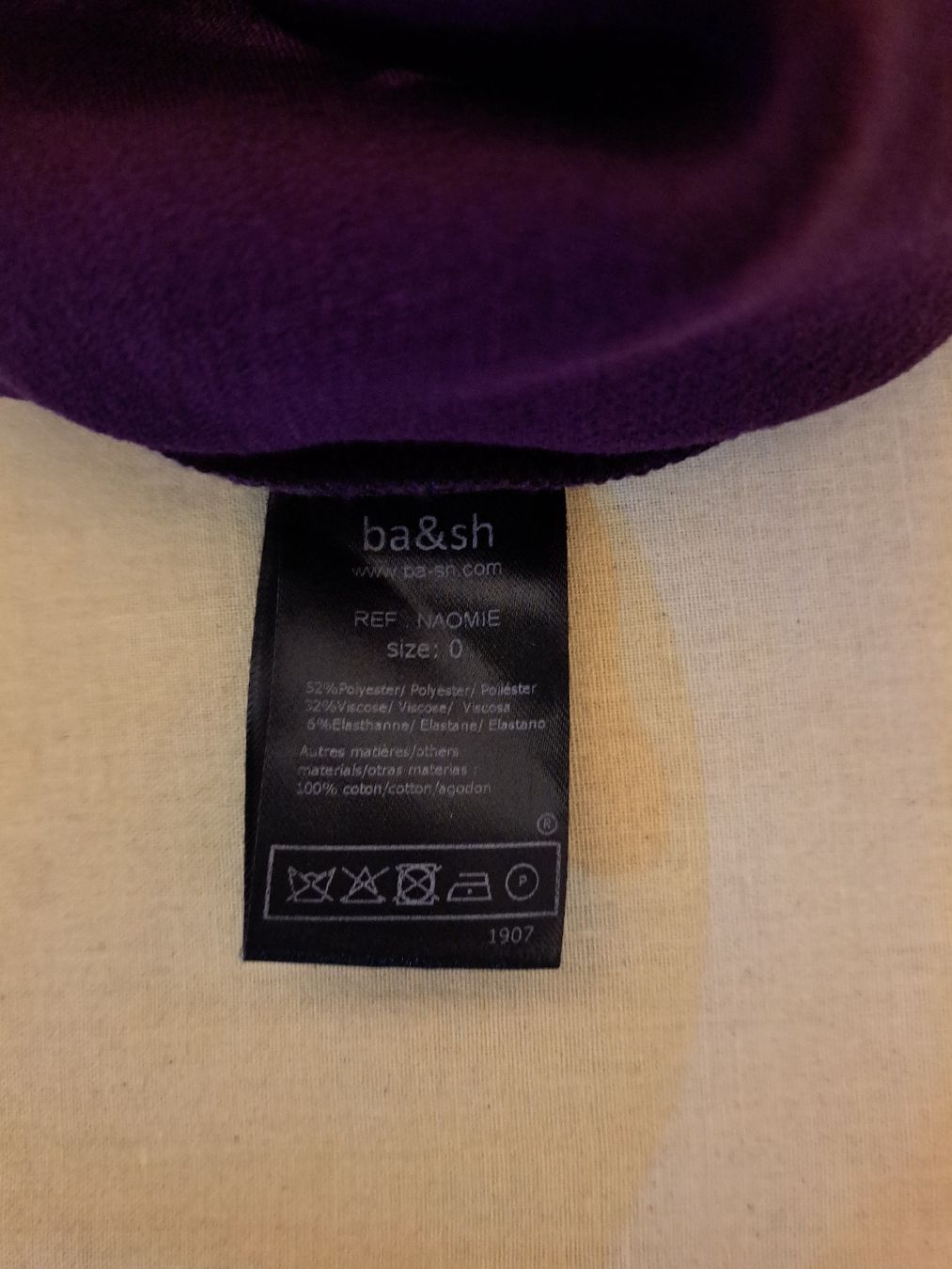 Ba&Sh Camicette: Chemisier Ba&sh violet prune, taille 0 – Usato da Chêne-Bourg venduto da mar_p5n7 7