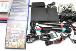Playstation 2 (PS2) mit Spielen