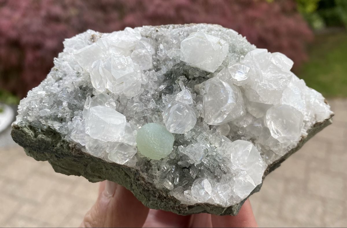 Minerali & Pietre curative: Top Apophyllit mit grünem Gyrolith – Usato da Selzach venduto da 321compac 9