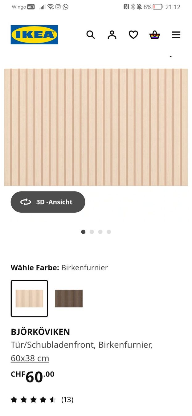 Ikea Mobili TV: BJÖRKÖVIKEN Schubladenfront – Nuovo (secondo la descrizione) da Winterthur venduto da sevamima 3