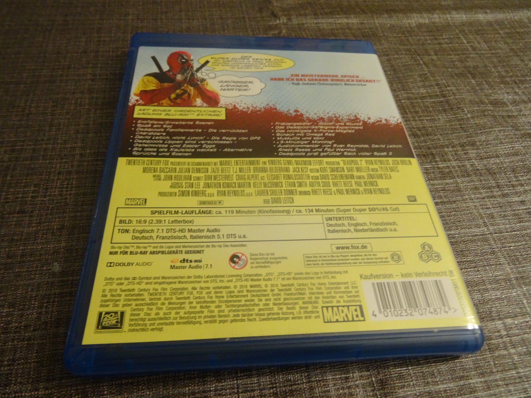 Tutti i DVDs: Deadpool 2 - Super Duper Cut - Blu-Ray - – Usato da Olten venduto da Disc-Verkauf 2