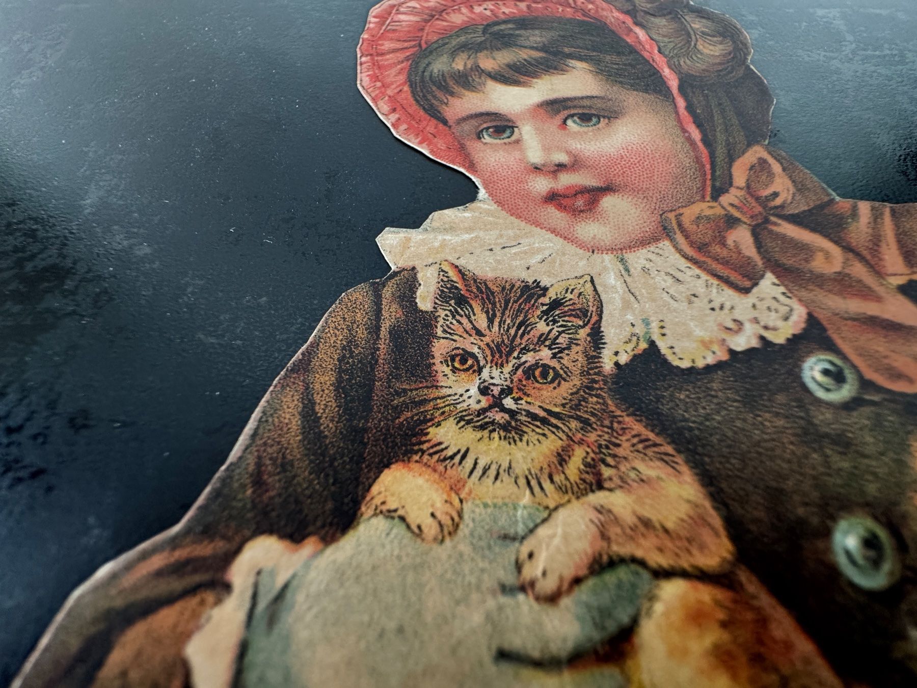 Cartoline postali: Altes Papier-Ephemera mit Katzenmotiv – Usato da Egg b. Zürich venduto da chantilly-lace 2