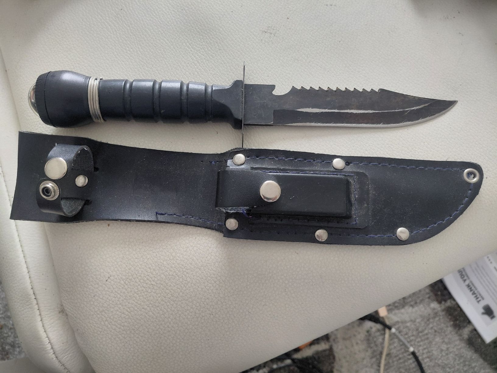 Zubehör: Survivalmesser mit Kompass und Scheide gebraucht – Gebraucht aus Belp von mar_76s8