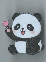 Panda mit Herz, Pin