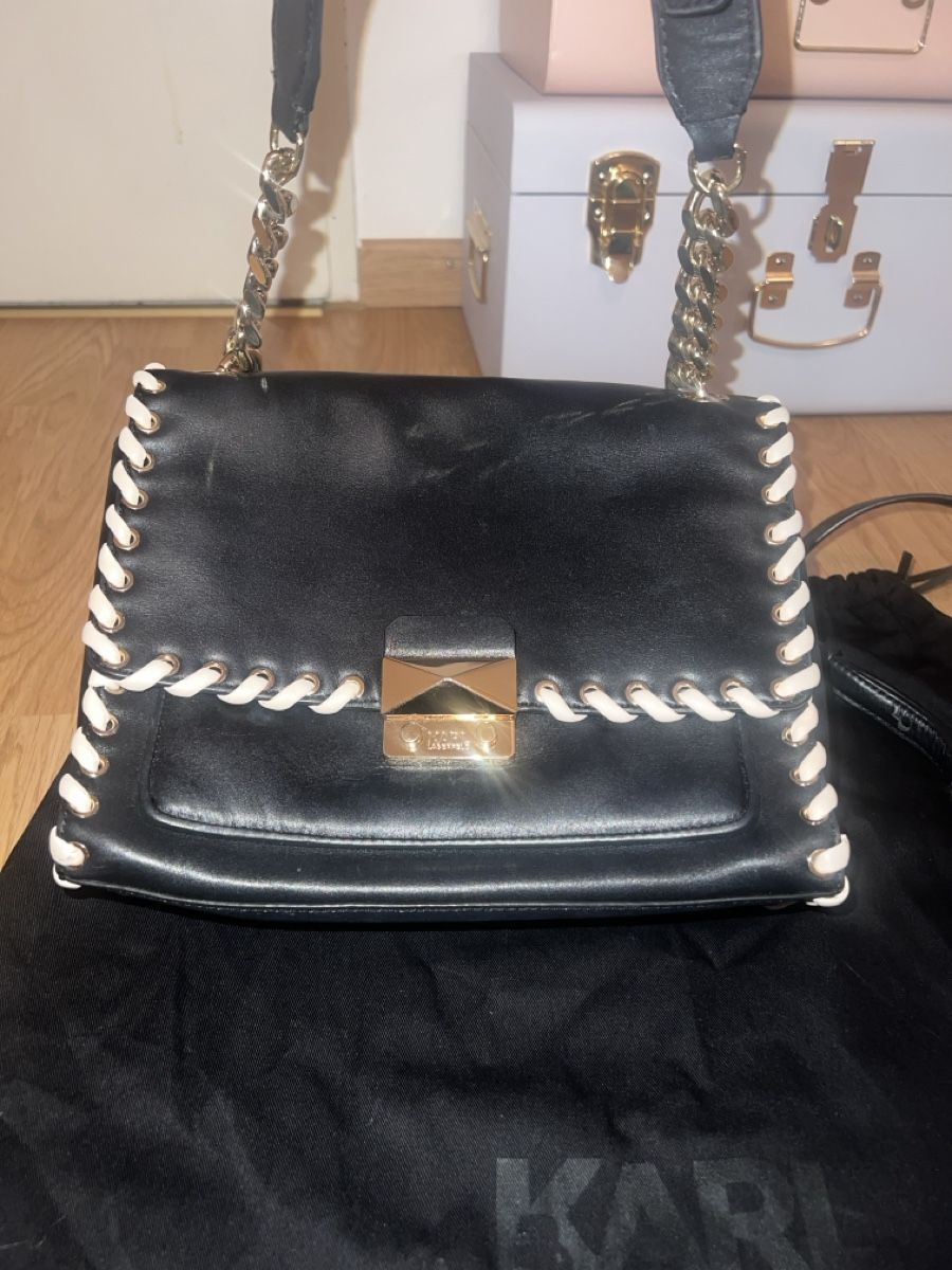 Karl Lagerfeld Taschen für Damen: Karl Lagerfeld Tasche Leder – Gebraucht aus Niederhasli von aleksandra.st 4