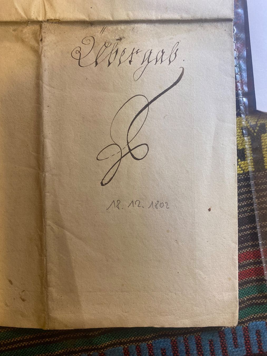 Documenti: 1802 Übergab Gruben – Usato da Langendorf venduto da Antik-Samariter 3