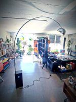 Vintage Bogenlampe, 65 kg Marmorsockel
