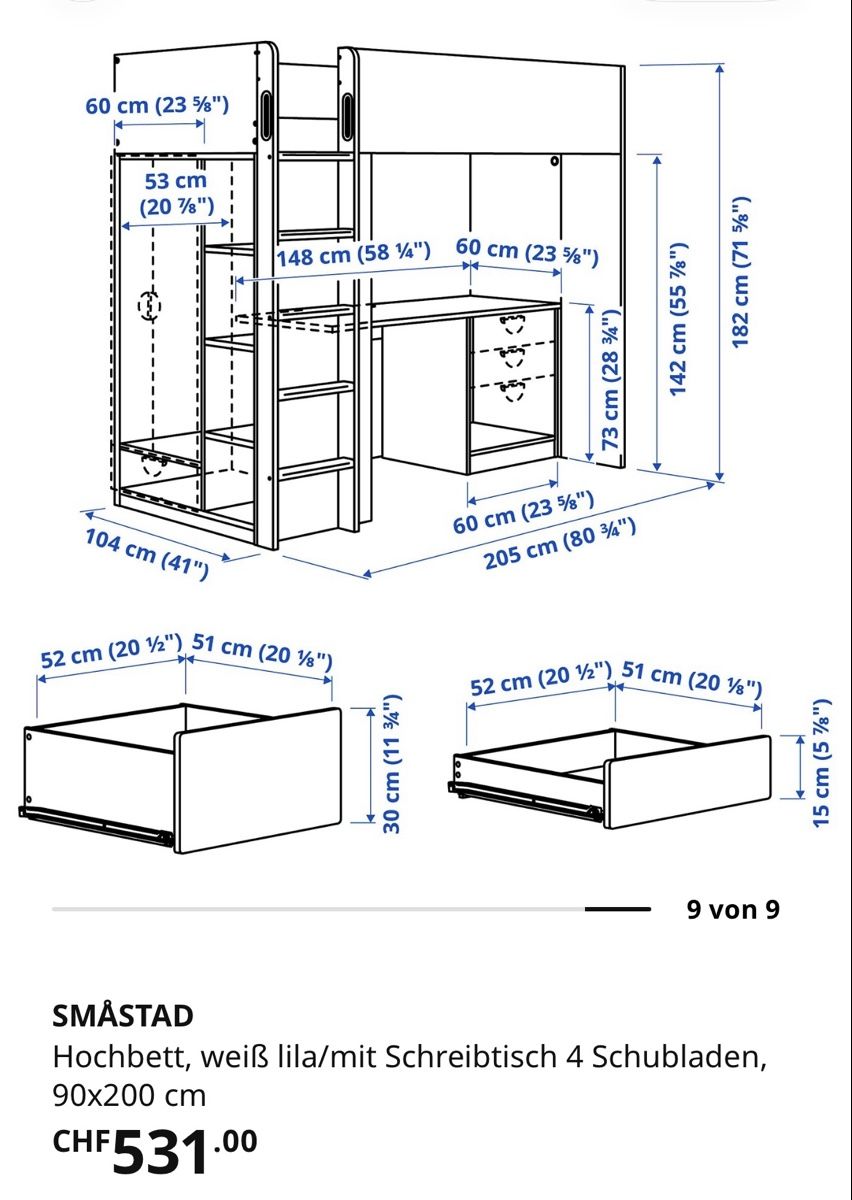 Ikea Lits: Hochbett – D'occasion à Luzern par Islay2 1