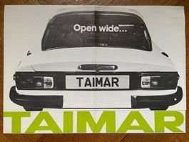 TVR TAIMAR & Turbo Prospekt ca 1976 / 1977 auf englisch