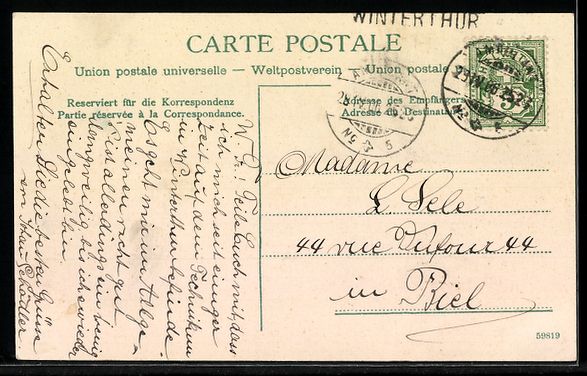 Ansichtskarten: AK Winterthur, Stadtgarten – Gebraucht aus Berlin von bartko-reher 1