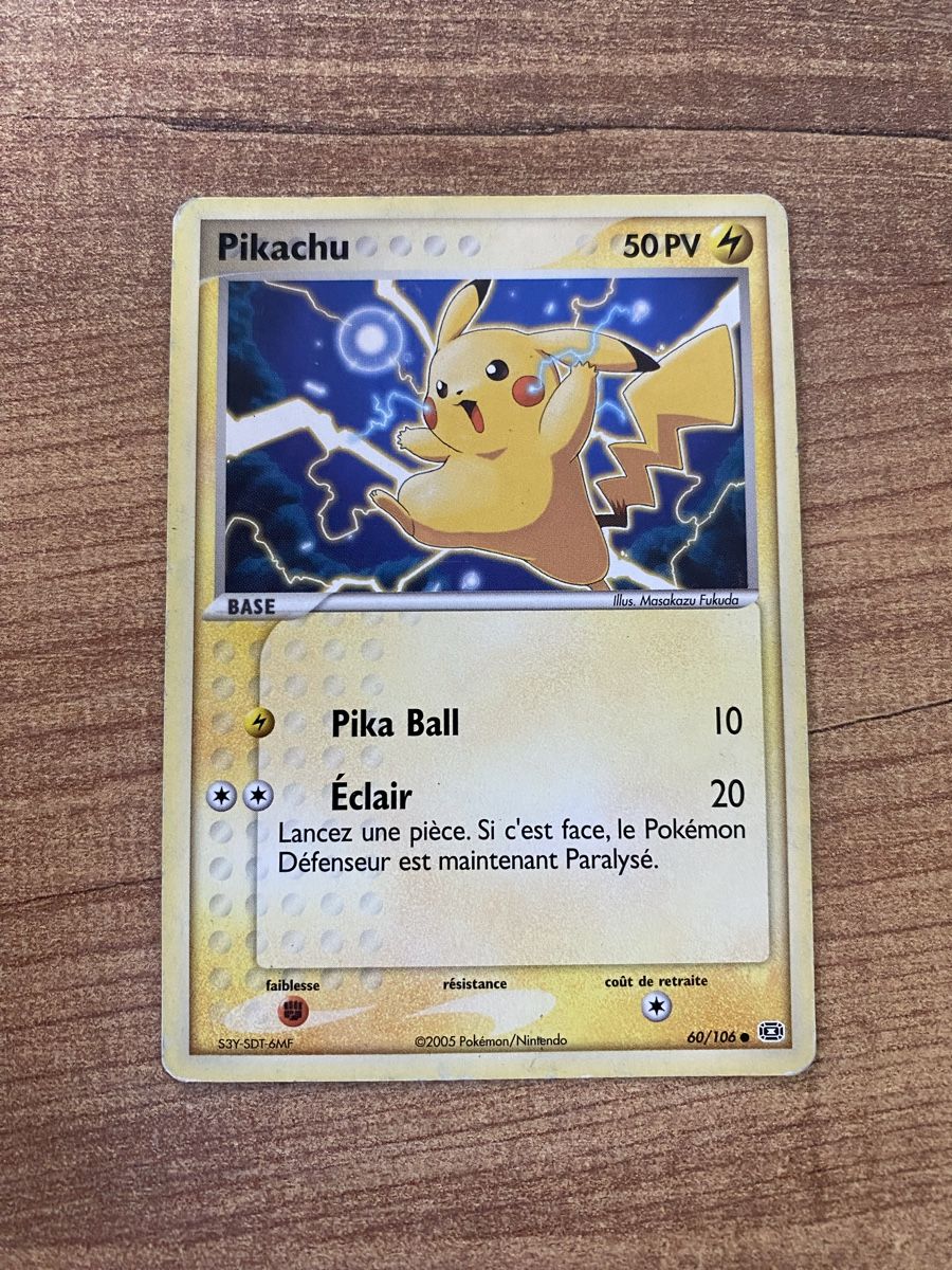 Pokémon Carte collezionabili: Carte Pokémon Pikachu 60/106 – Usato da Rossemaison venduto da Carduelis