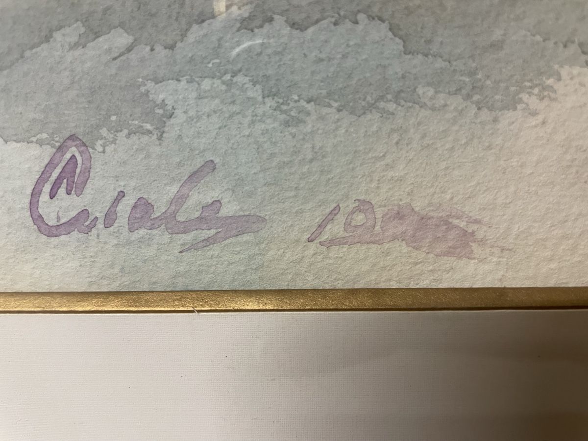 Gemälde: Wunderschönes Aquarell – Gebraucht aus Hindelbank von chinok01 2