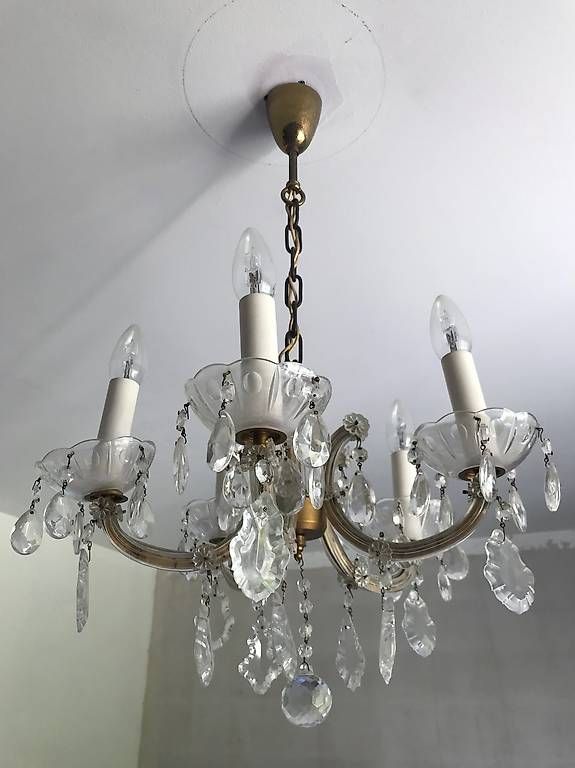 Lampadari & plafoniere: Antiker Kristall Kronleuchter – Usato da Oberhasli venduto da muchupichu