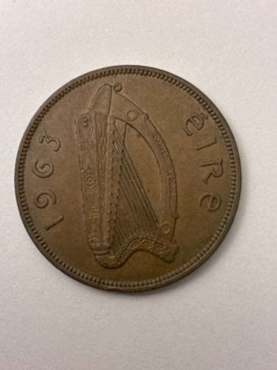 Tutti le monete: Nr. 86: 1 Pence, altes irisches Pfund, 1963 – Usato da Burgdorf venduto da Yakari5165