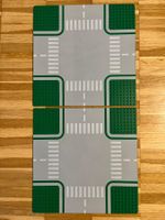 Lego 2 x Strssenkreuzung Platten (6323)( 611p01)