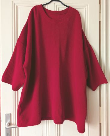 CHRISTA DE CAROUGE : Pull rouge unisexe XL-2XL-3XL