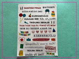 Kerzentattoos - Sticker - Texten für auf Kerzen - Geburtstag