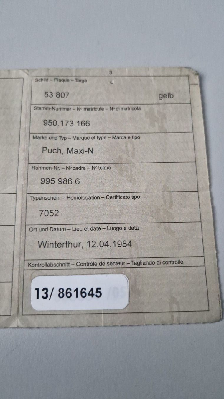 Puch Mofas: Puch Maxi N CH 7052 – Gebraucht aus Dübendorf von 402765513 8