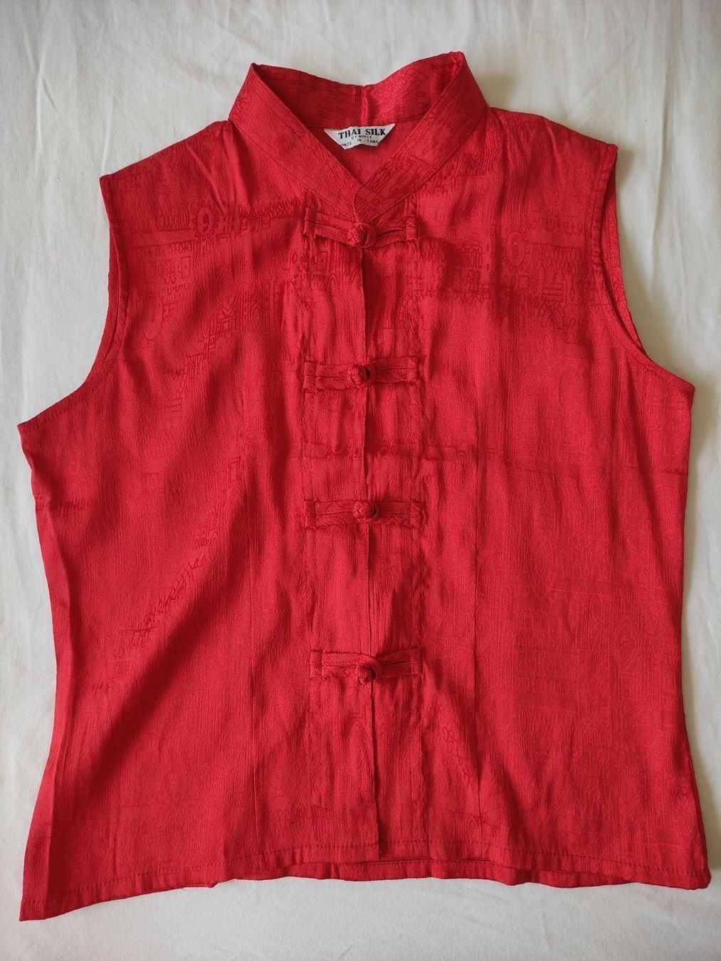 Gilet & Giacche senza maniche: New Thai Silk Vest Top, Orange, 36 – Nuovo (secondo la descrizione) da Sursee venduto da Re.joy