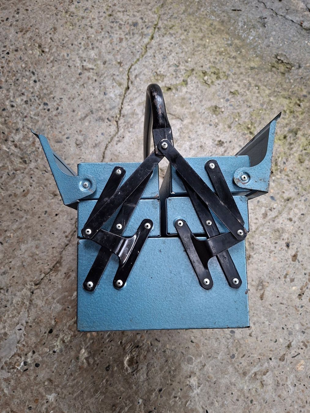 Tous les outils: praktikable blaue Werkzeugkiste mit 5 Fächern – D'occasion à Brunnenthal par Strahler67 7