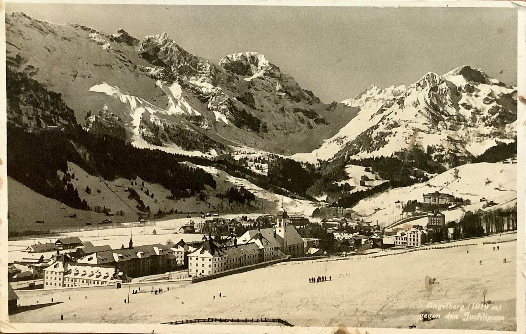 Ansichtskarten: ENGELBERG mit Skipiste - Winterlandschaft – Gebraucht aus Root von ENGLAND-TREASURES 1