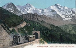 Schynige-Platte - Bahn,Eiger,Mönch