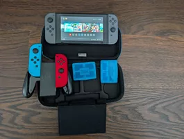 Nintendo Switch Konsole mit Zubehör und Tasche