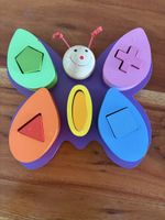 Holz Schmetterlinng, Sortierer Lernspielzeug für Kinder 🦋