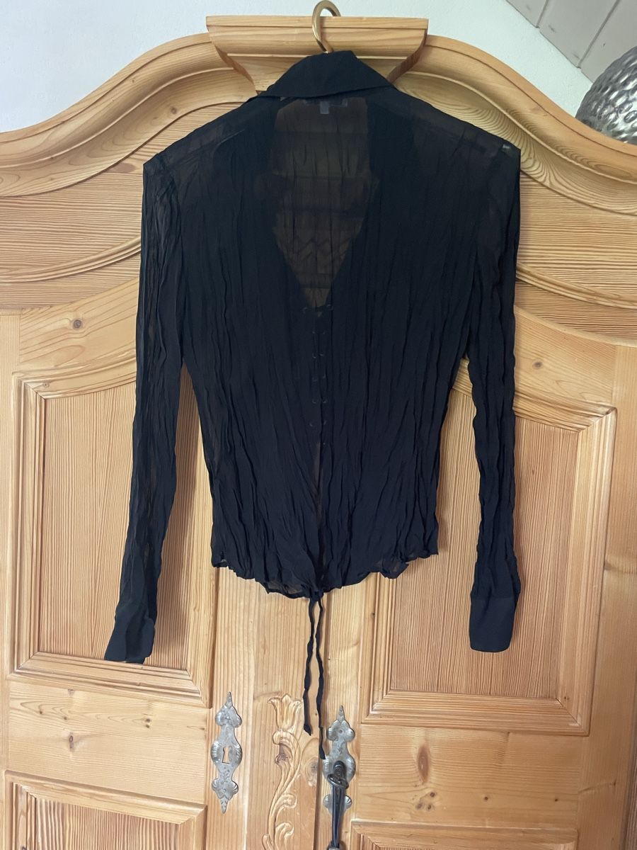 Camicette: Transparente Bluse schwarz in Grösse 38 – Nuovo (secondo la descrizione) da Bubendorf venduto da KaubkueRe 1