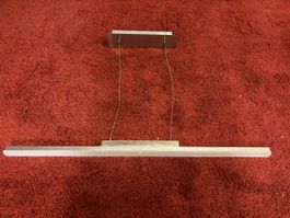 Pendelleuchte LED Metall silber schmal guter Zustand